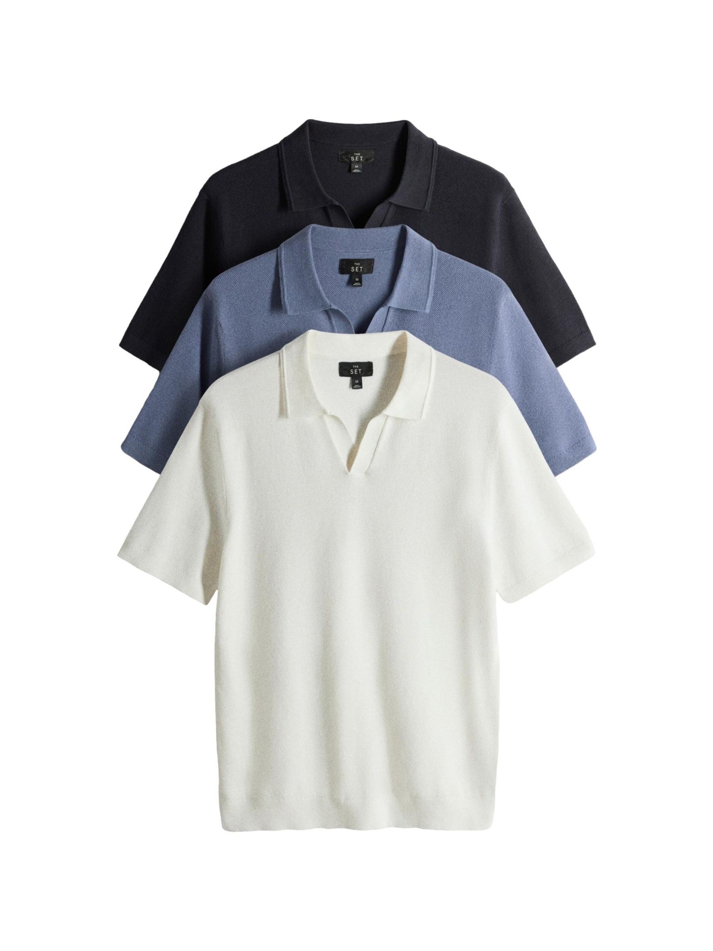 The Set Pullover in Blau: Vorderseite