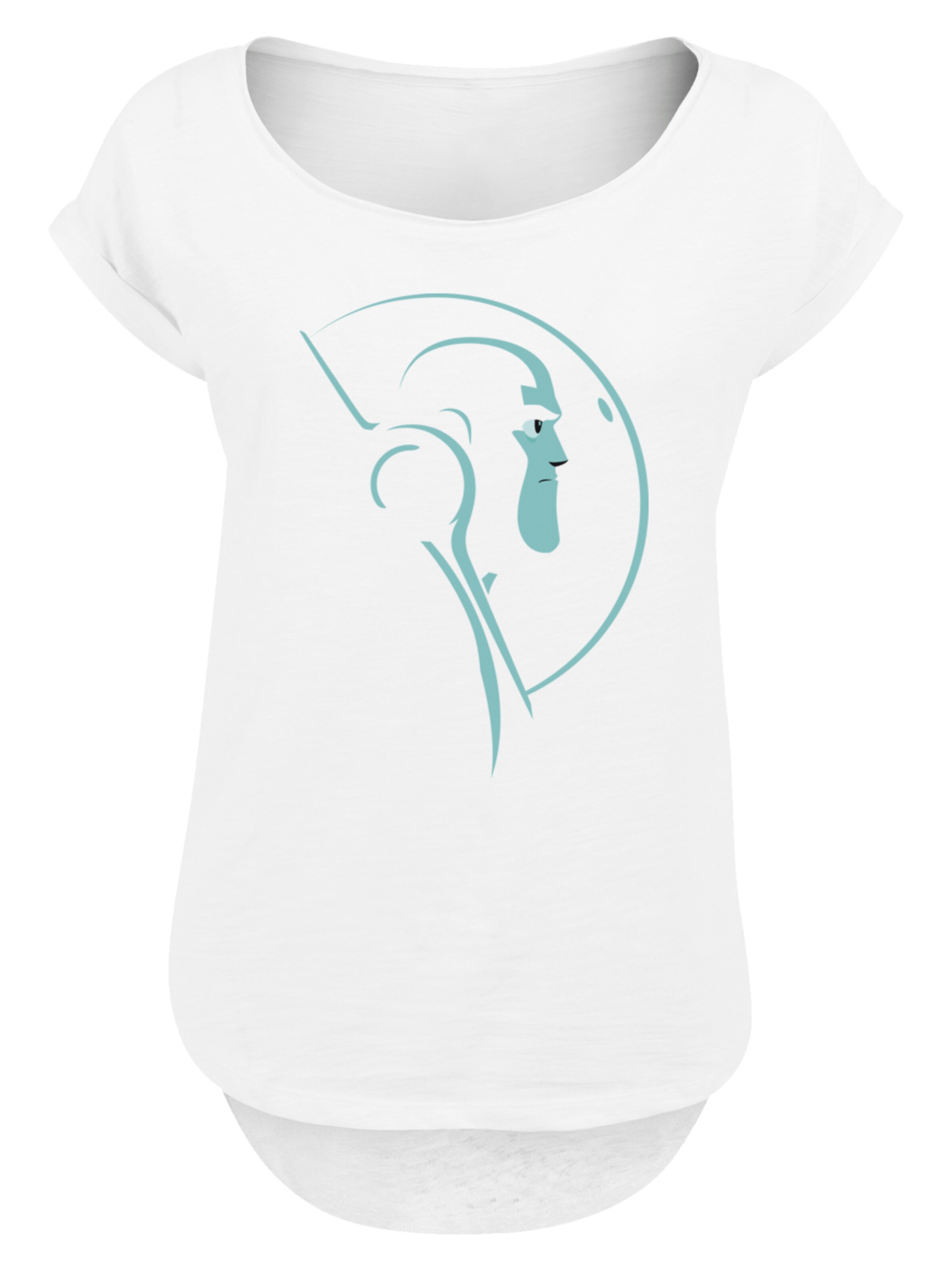 F4NT4STIC T-Shirt 'Buzz Lightyear Space Helmet Stare' in Weiß: Vorderseite