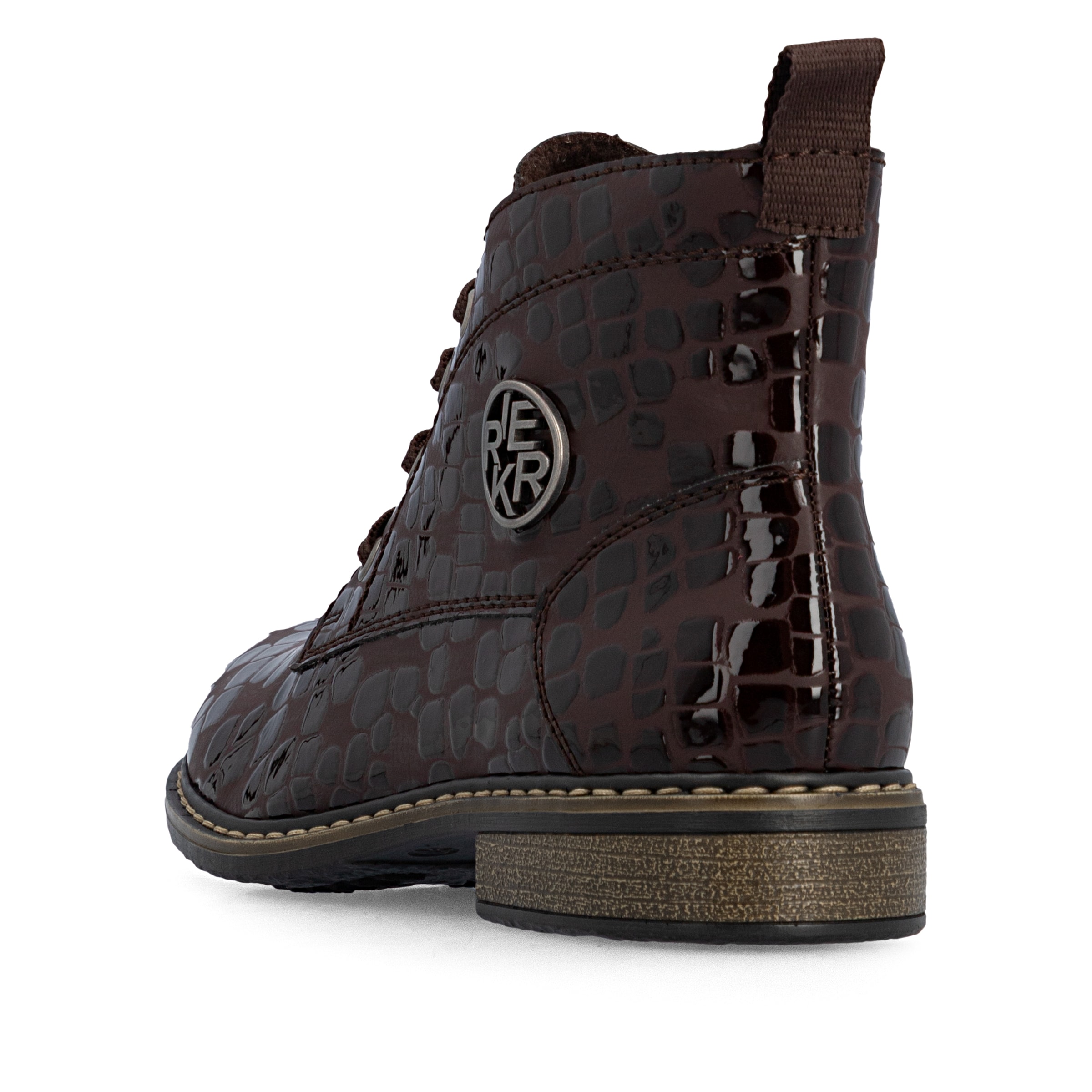 Bottes à lacets Rieker en marron