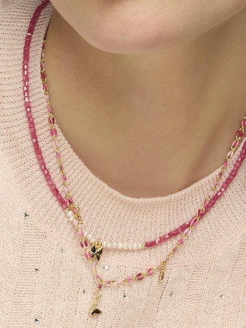 Luxenter Ketting 'Axelon' in Roze: voorkant