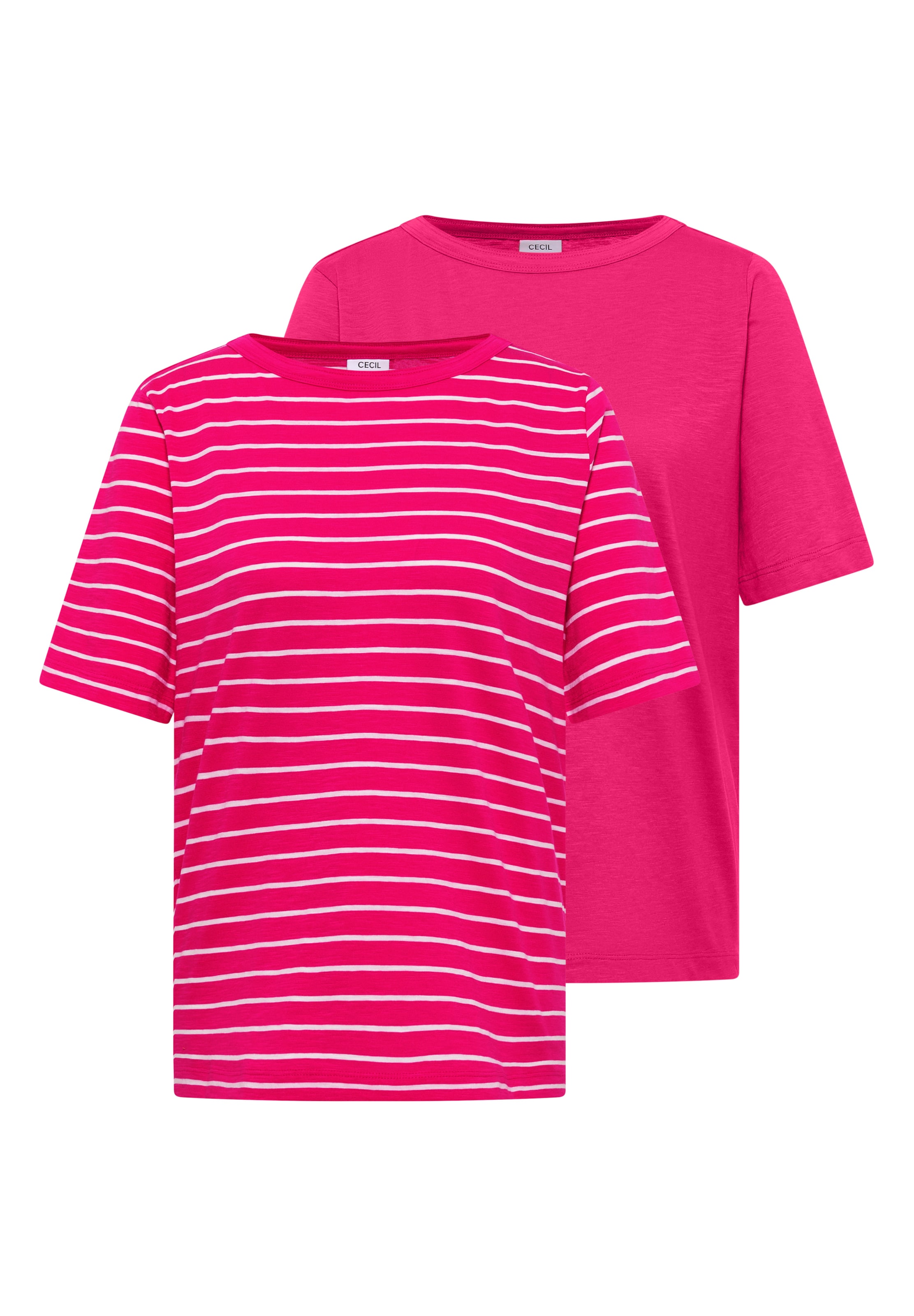 CECIL T-Shirts im 2er-Pack in Pink: Vorderseite