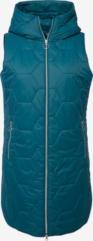 Ulla Popken Bodywarmer in Blauw: voorkant