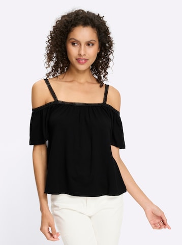 T-shirt heine en noir : devant