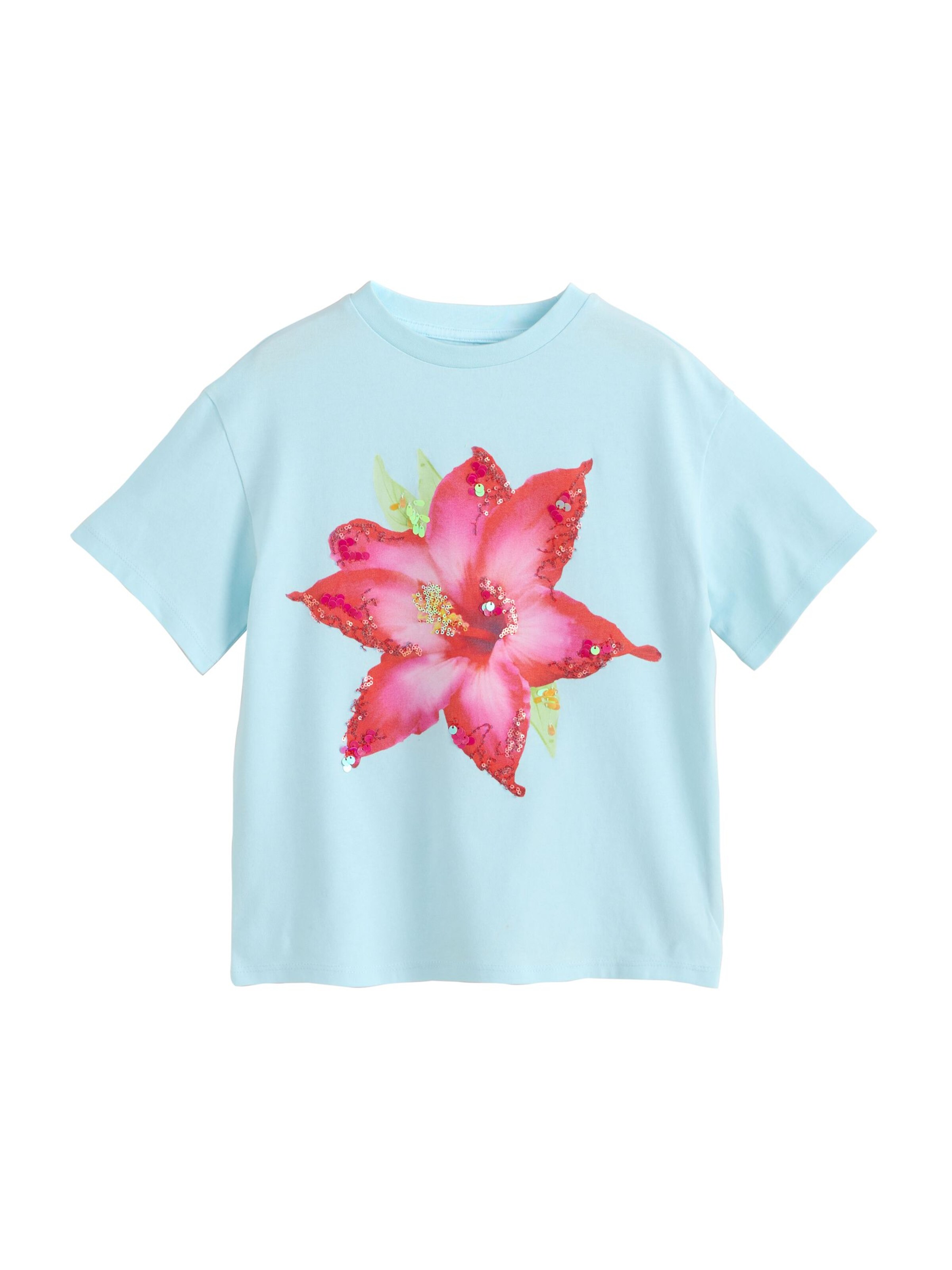 Next T-Shirt in Blau: Vorderseite