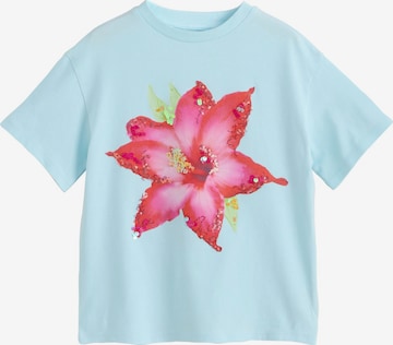 Next T-Shirt in Blau: Vorderseite