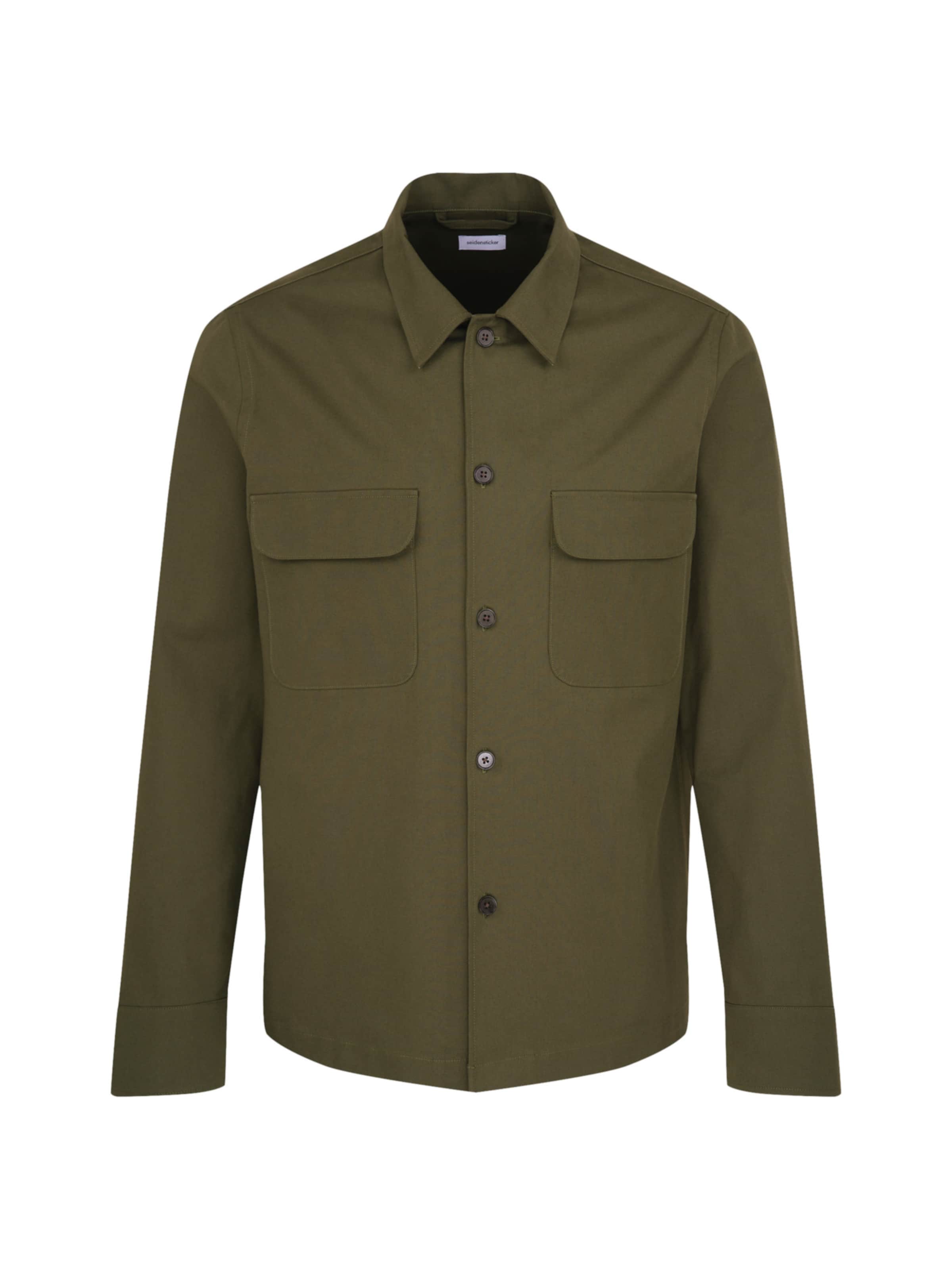 SEIDENSTICKER Regular fit Overhemd 'Smart Casual' in Groen: voorkant