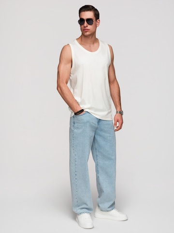 Ombre Shirt in Weiß