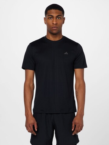 T-Shirt fonctionnel 'Hiit Engineered' ADIDAS PERFORMANCE en noir : devant