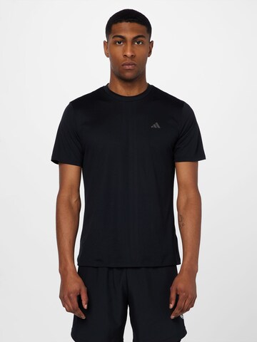 ADIDAS PERFORMANCE Performance Shirt 'Hiit Engineered' in Black: front