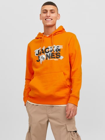 JACK & JONES Sweatshirt 'DUST' i oransje: forside