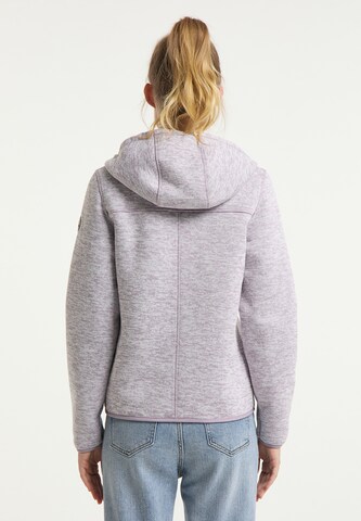 Schmuddelwedda Fleece jas in Lila