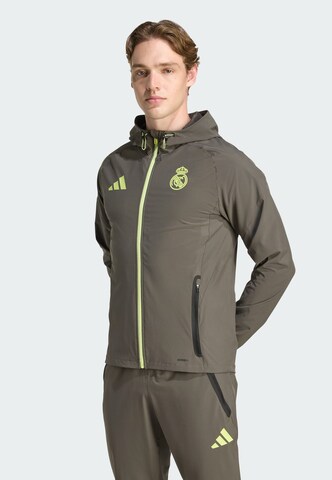 Vestes d’entraînement 'Real Madrid Tiro 25 Competition Vis' ADIDAS PERFORMANCE en gris : devant