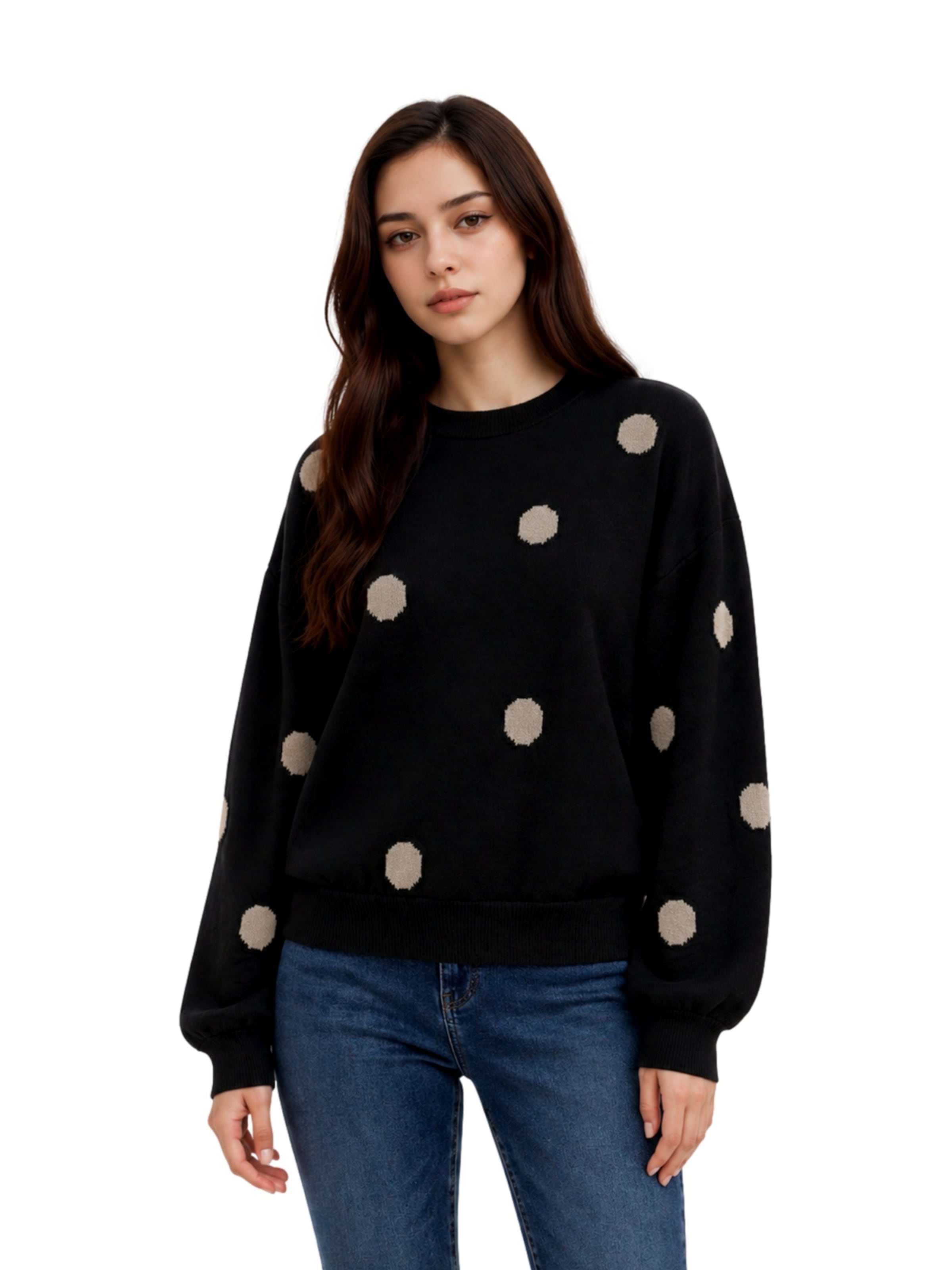 ONLY Pullover 'ONLRICA' in Schwarz: Vorderseite