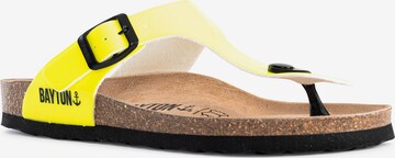 Bayton T-Bar Sandals 'Mercure' in Yellow