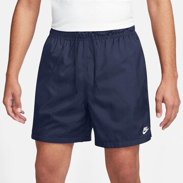 Nike Sportswear Свободный крой Штаны 'Club' в Синий: спереди
