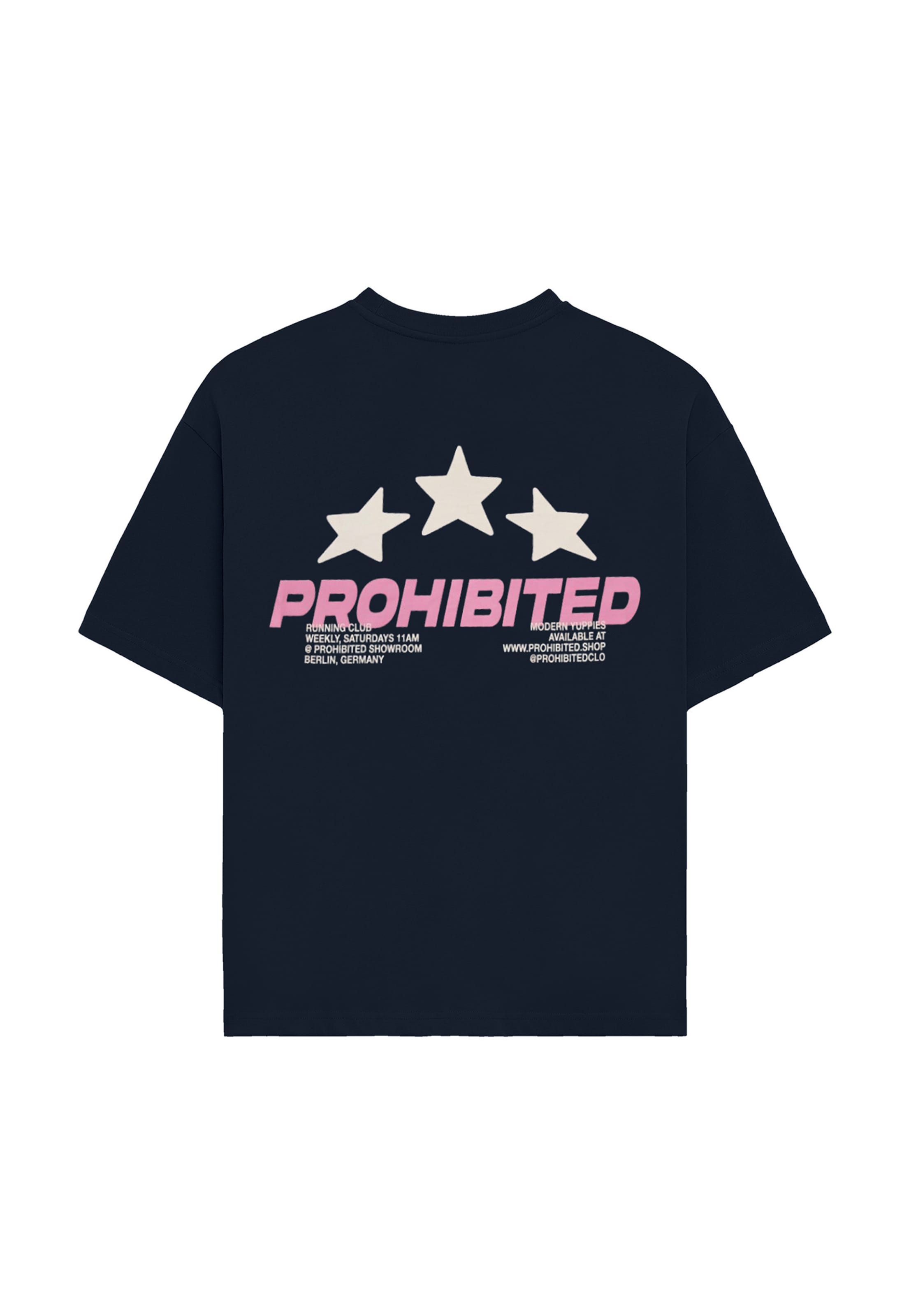 Prohibited - Camisa 'Running Club' em azul