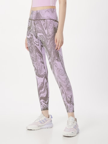 ADIDAS BY STELLA MCCARTNEY Skinny Workout Pants 'Truepurpose' in Purple: front