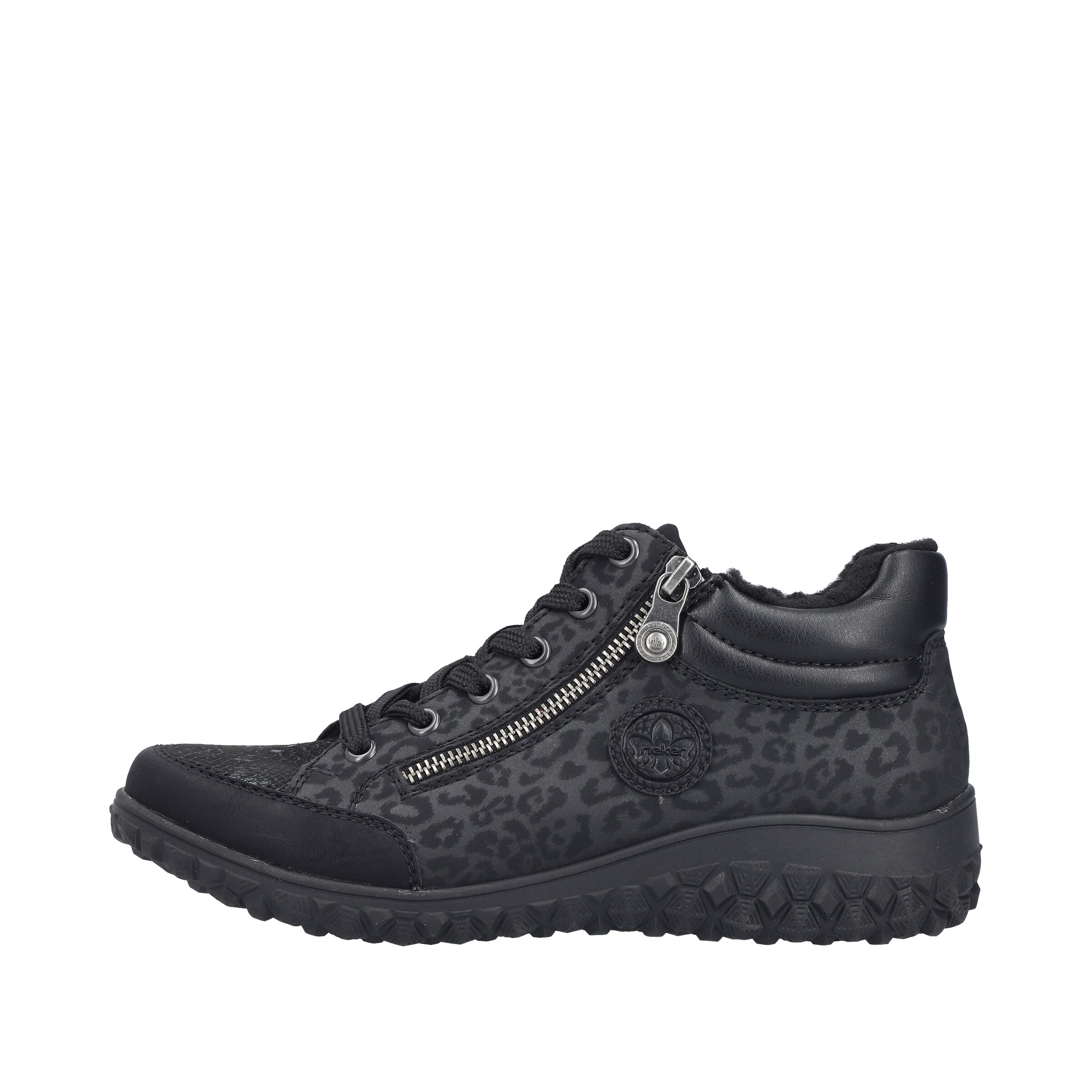 Rieker Schnürstiefelette in Schwarz