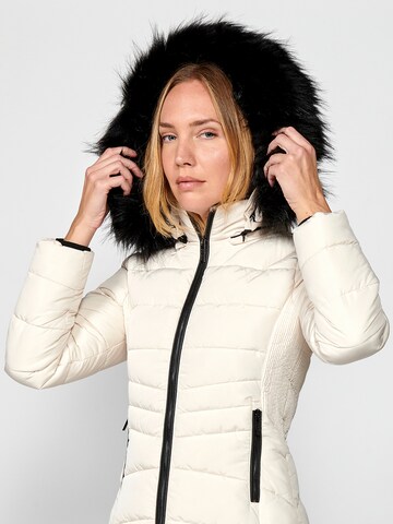 KOROSHI Winterjacke in Weiß