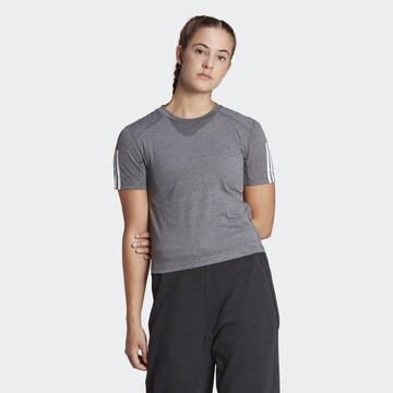T-shirt fonctionnel ADIDAS PERFORMANCE en gris : devant