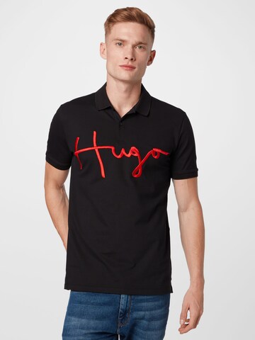 Maglietta 'Dimlet' di HUGO Red in nero: frontale