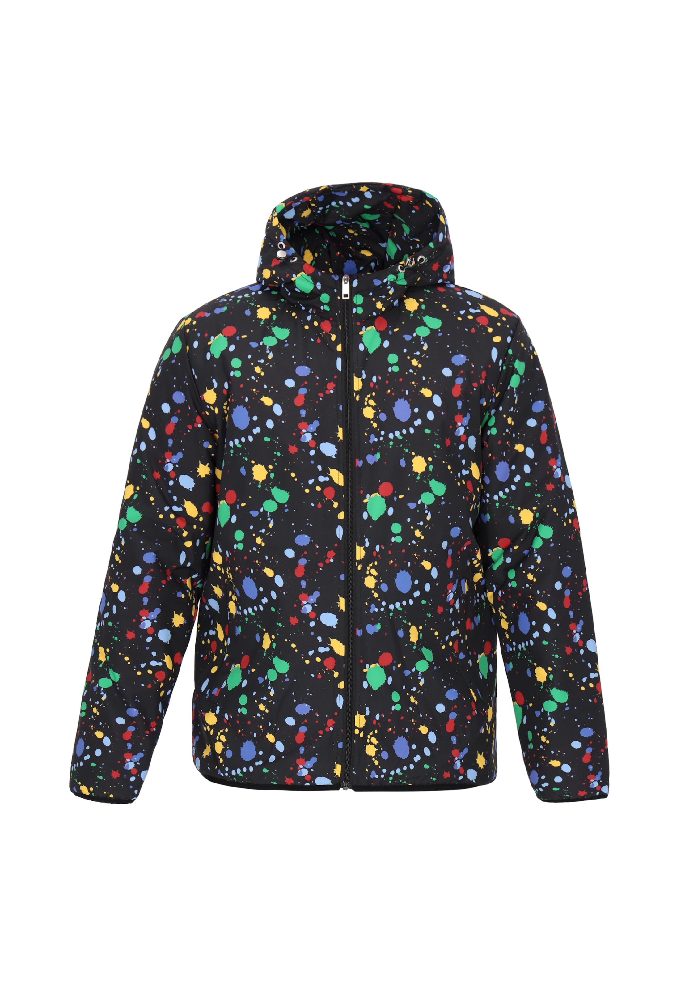 MO Φθινοπωρινό και ανοιξιάτικο μπουφάν σε μαύρο: μπροστά