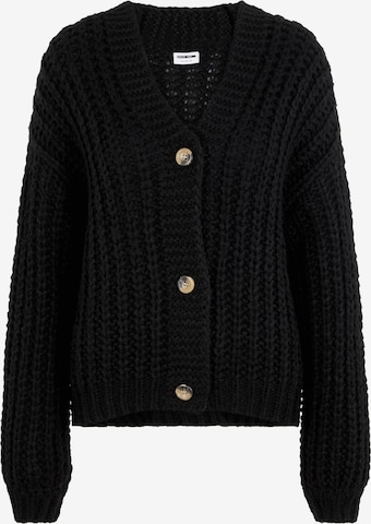 Noisy may Knit Cardigan 'Steve' in Black: front