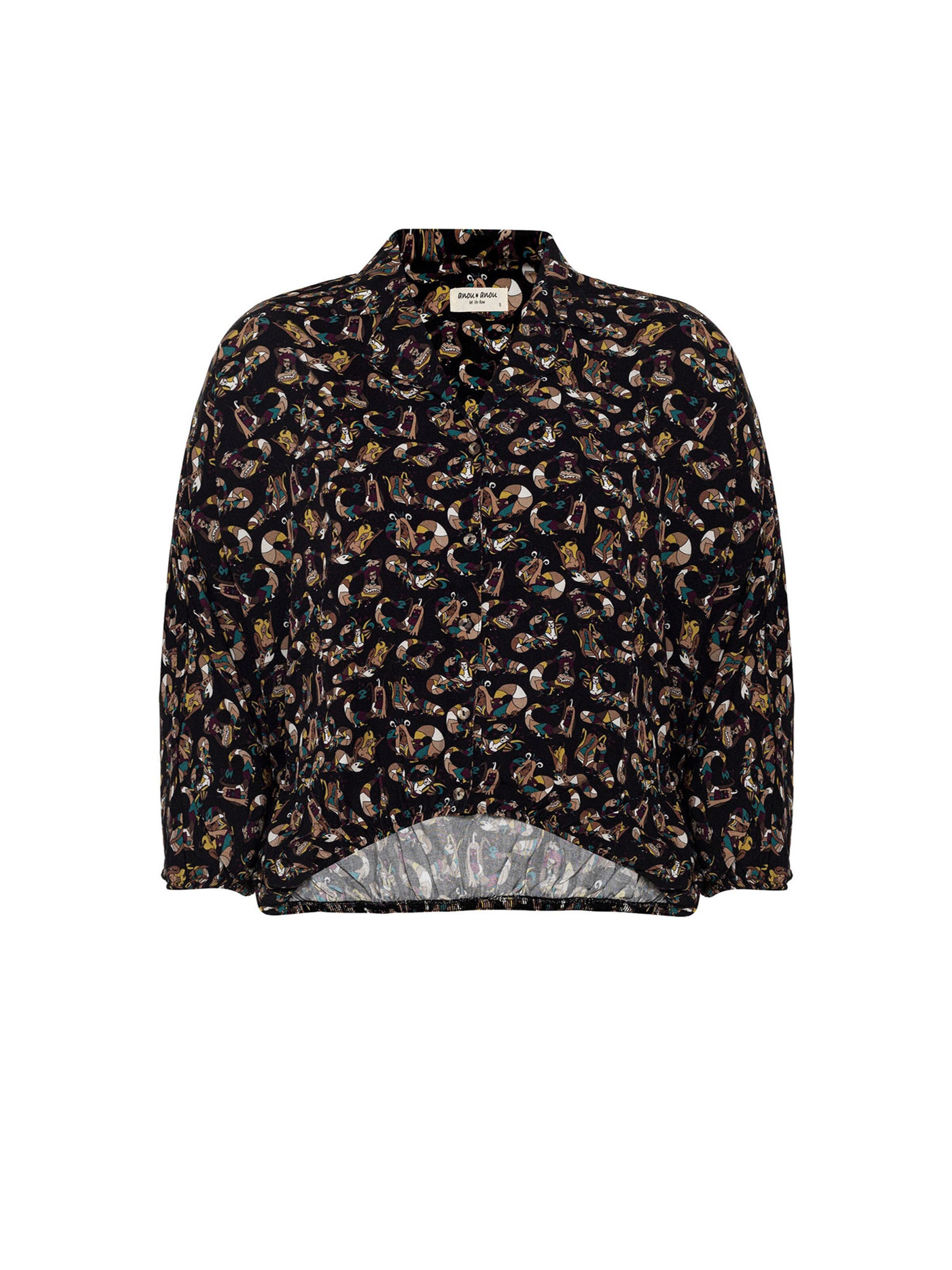 Anou Anou Blúzka - Čierna: predná strana