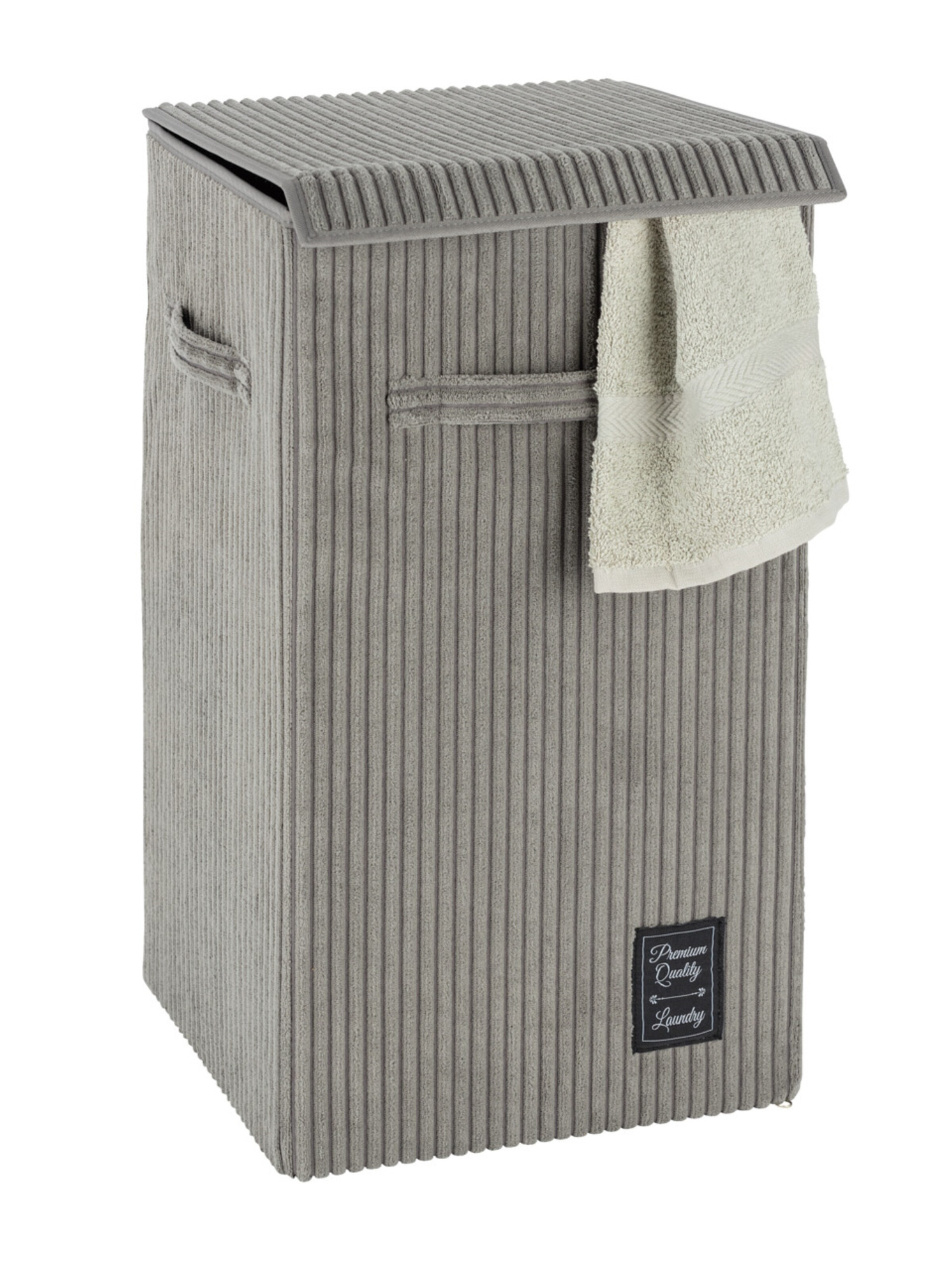 Wenko Wäschebehälter 'Cora' in Grau