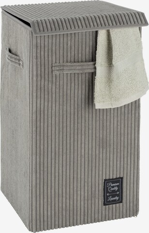 Wenko Laundry Basket 'Cora' in Grey