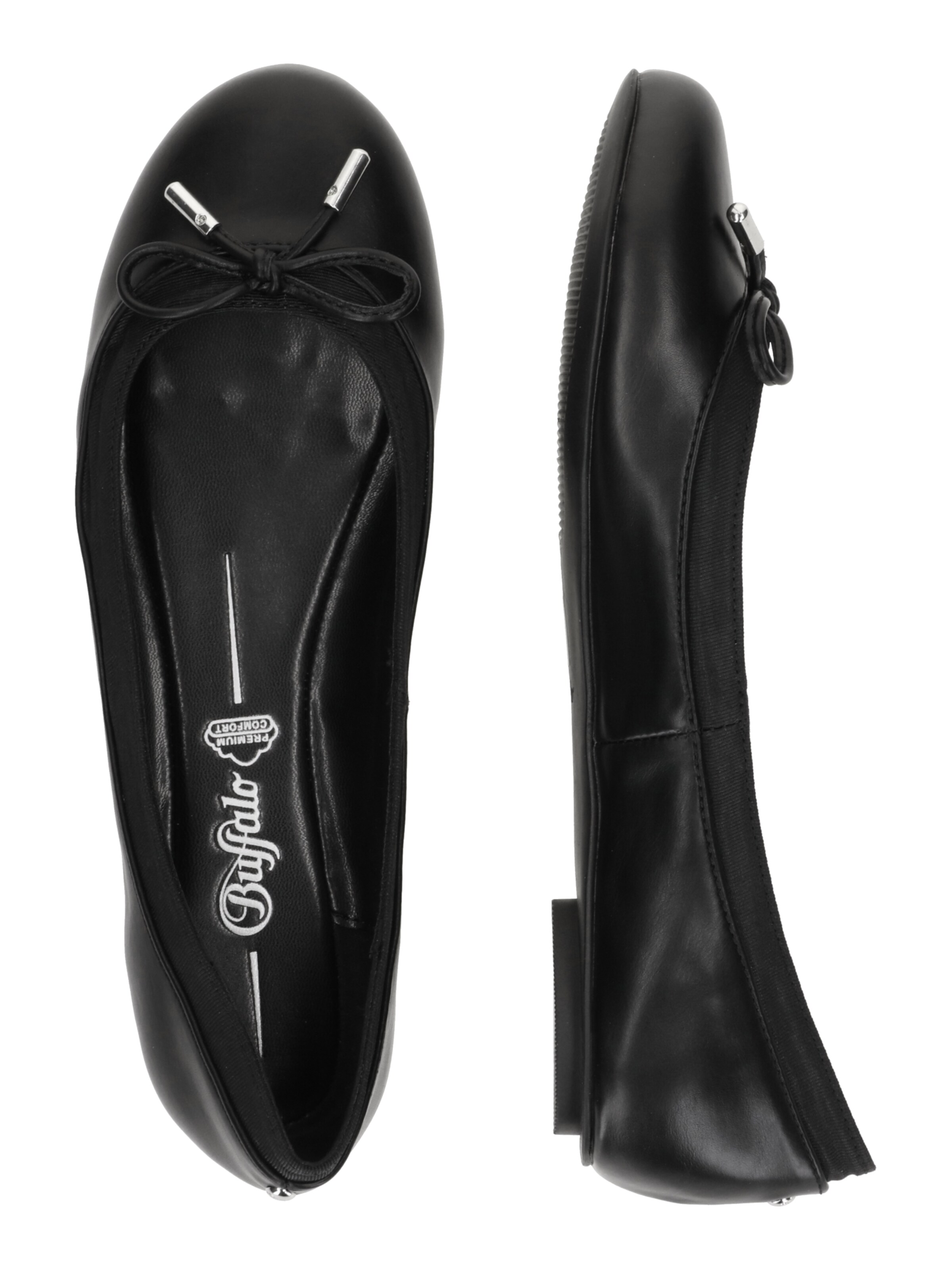 BUFFALO Балетки в Черный