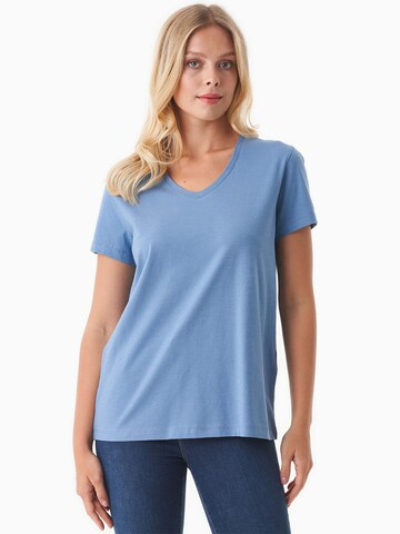 Organication T-Shirt in Blau: Vorderseite