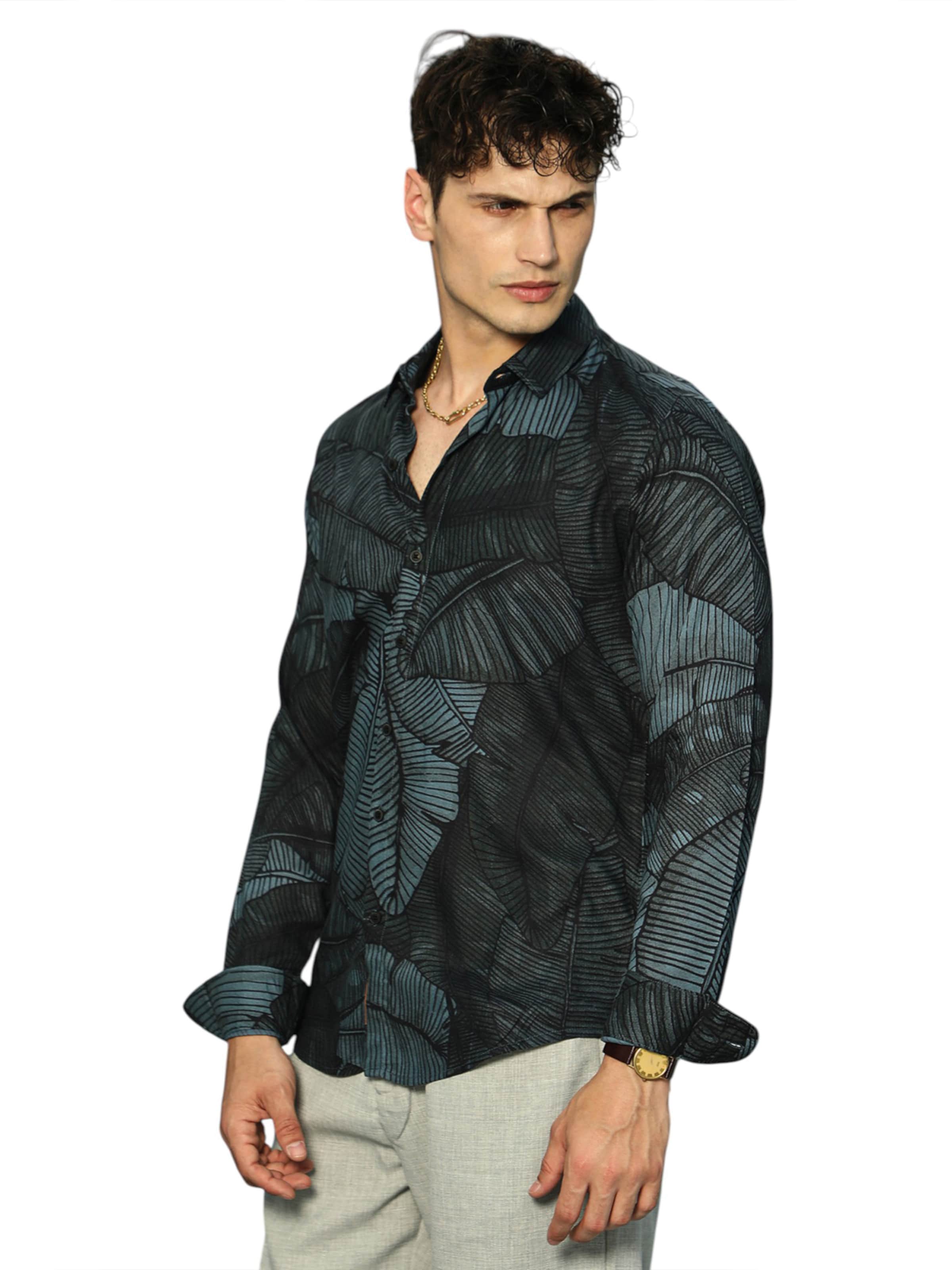 Campus Sutra Regular Fit Skjorte 'Amalia' i grøn