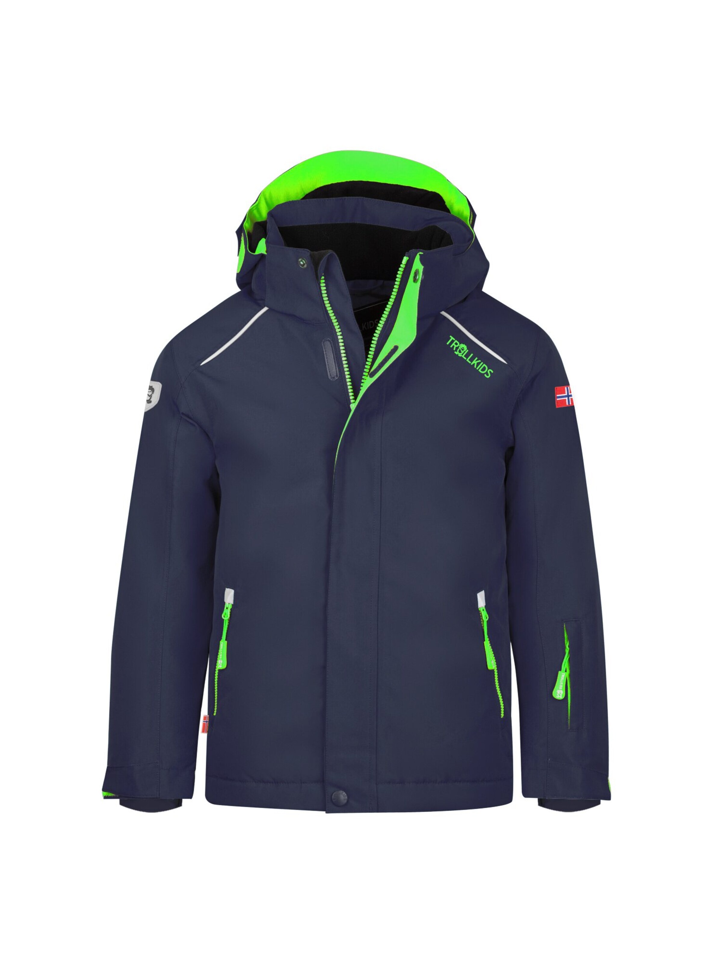 TROLLKIDS Winter Jacket in Blue: front