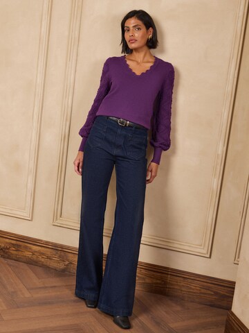 love & roses - Jersey en lila