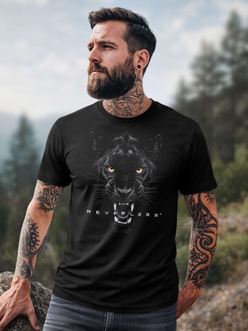 Neverless Shirt 'Panther' in Black