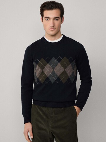 Pull-over Hackett London en bleu : devant