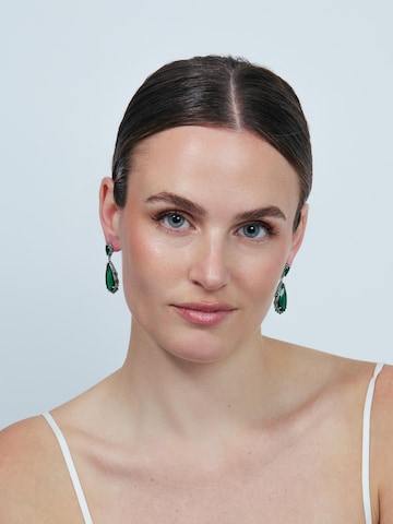 Boucles d'oreilles 'Cakrolm' Luxenter en vert : devant