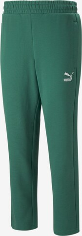 PUMA - Pantalón 'T7' en verde: frente