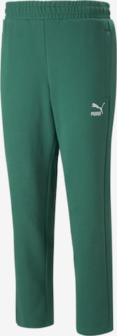 Pantalon 'T7' PUMA en vert : devant
