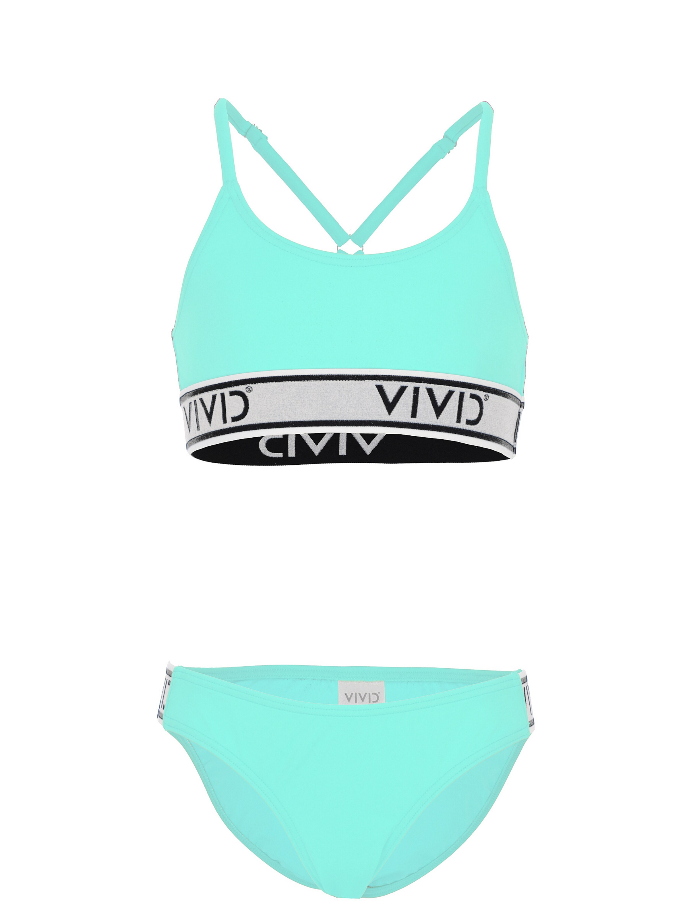 VIVID Бюстие Бански тип бикини в зелено: отпред