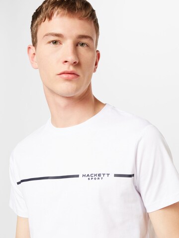 Hackett London Тениска в бяло