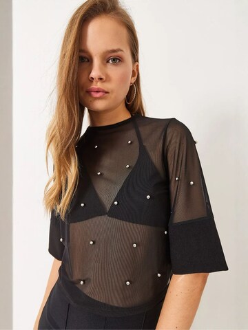 Bianco Lucci Bluse in Schwarz