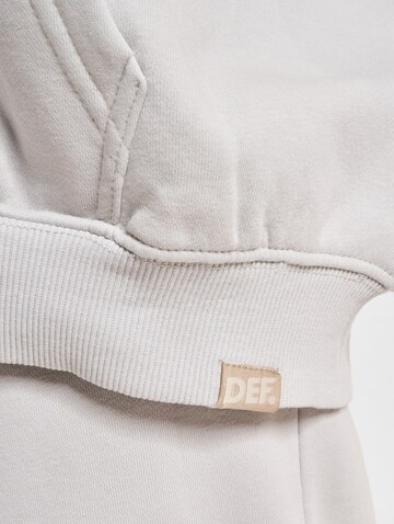 DEF Zip-Up Hoodie in Grey