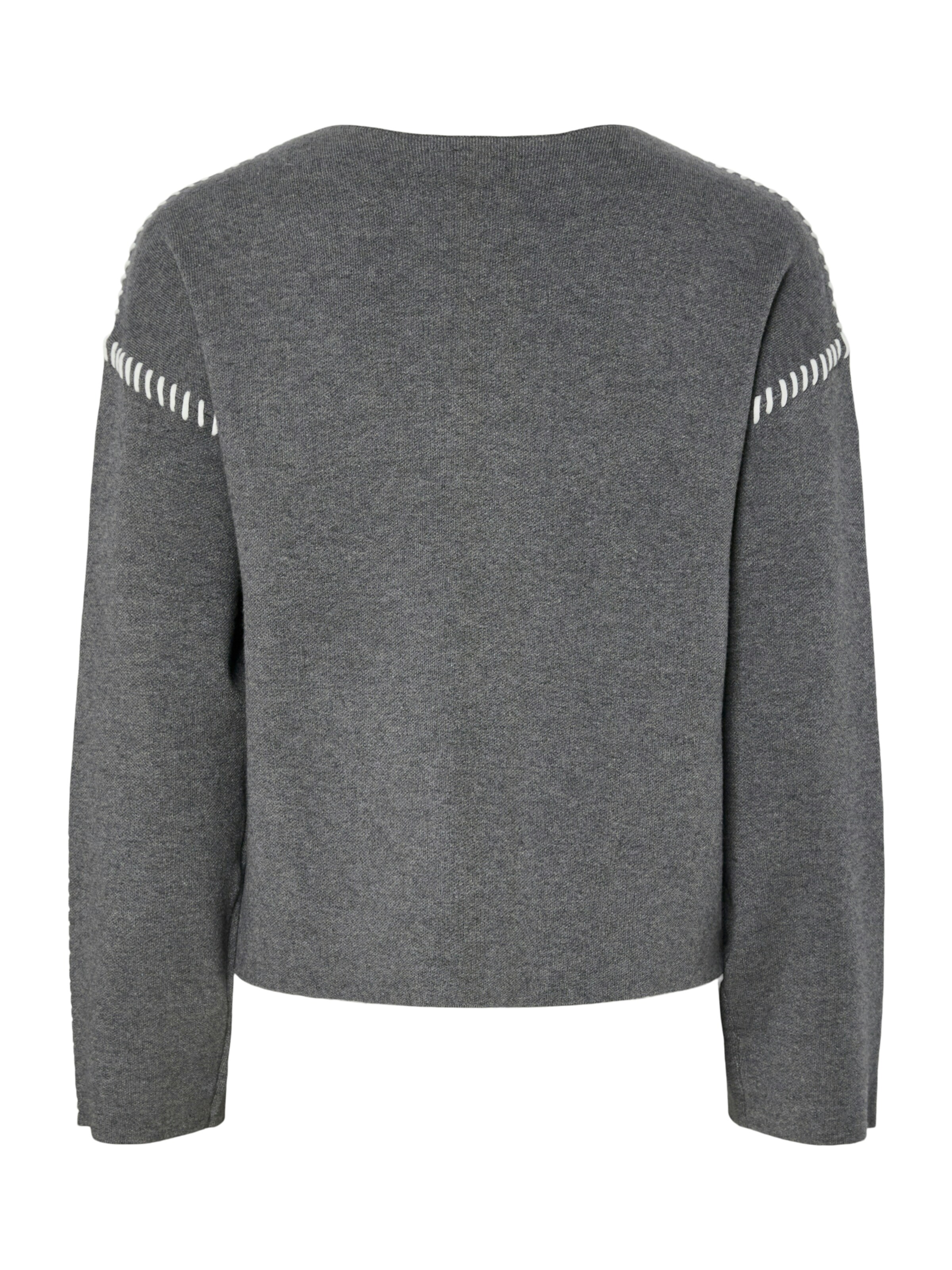 YAS Sweater 'YASSTITCHA' in Grey
