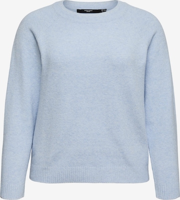Vero Moda Curve Trui 'VMCDoffy' in Blauw: voorkant