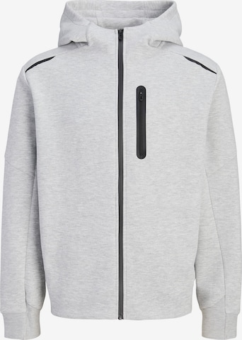 JACK & JONES - Sudadera con cremallera 'JCOFusion' en gris: frente