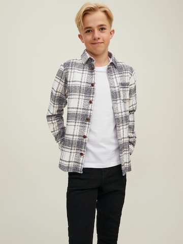 Jack & Jones Junior Regular fit Overhemd 'LOGAN' in Wit: voorkant