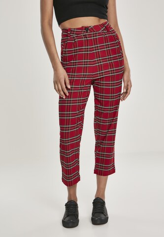 Urban Classics Regular Pants in Red: front