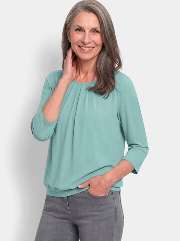 Goldner Bluse in Grün